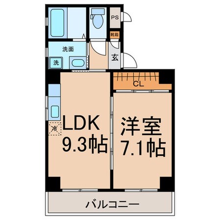 クレアールの物件間取画像